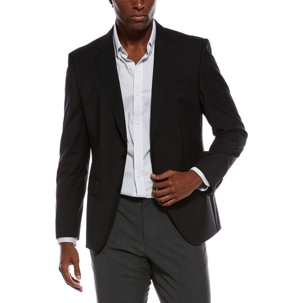 Boss Hugo Boss Mens  Slim Fit Single Breast Jacket, Black